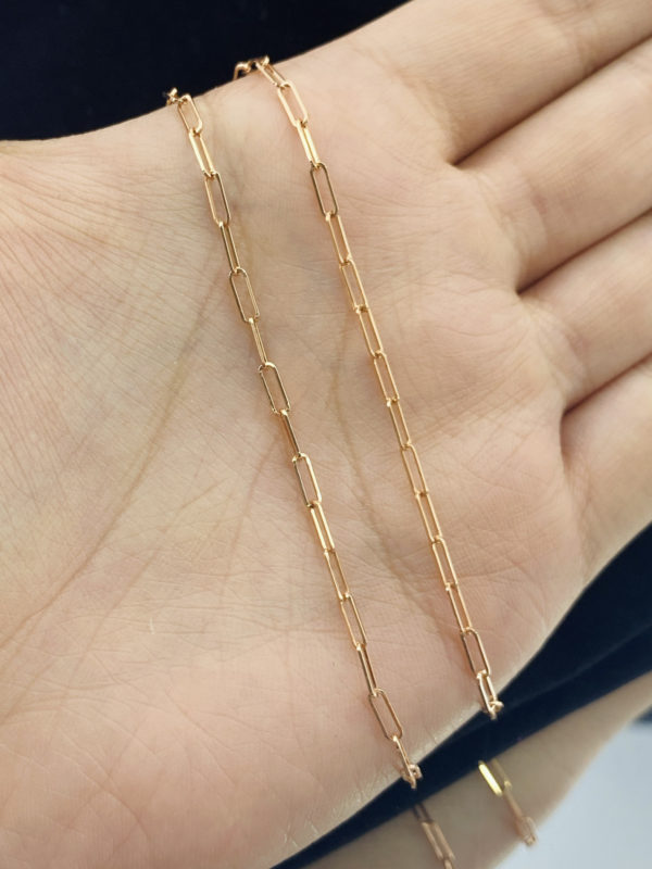 Cadena clásica para dama, oro de 18k