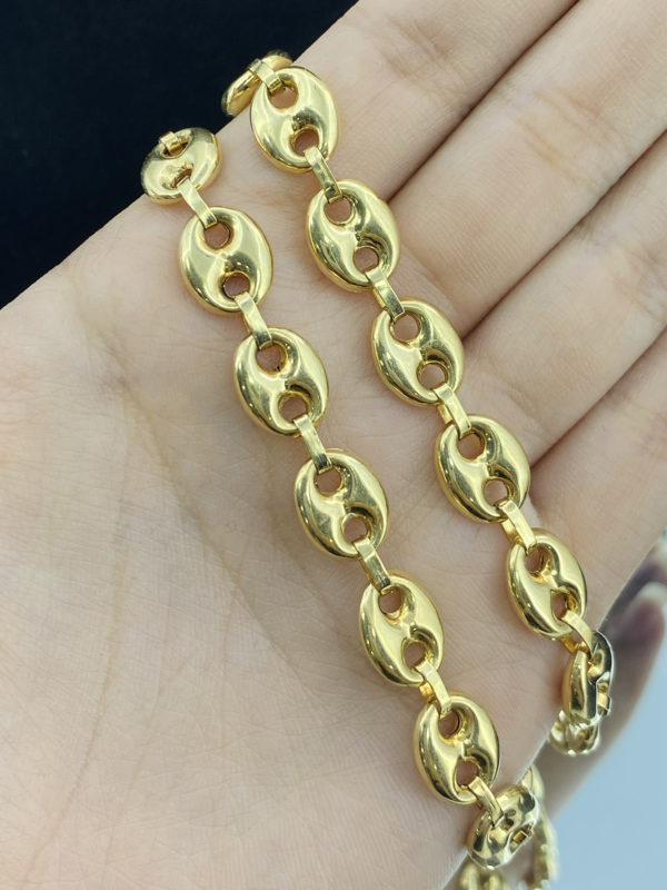 Cadena Gucci para caballero, oro de 18k