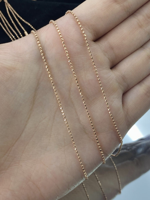 Cadena Militar para caballero, oro de 18k.